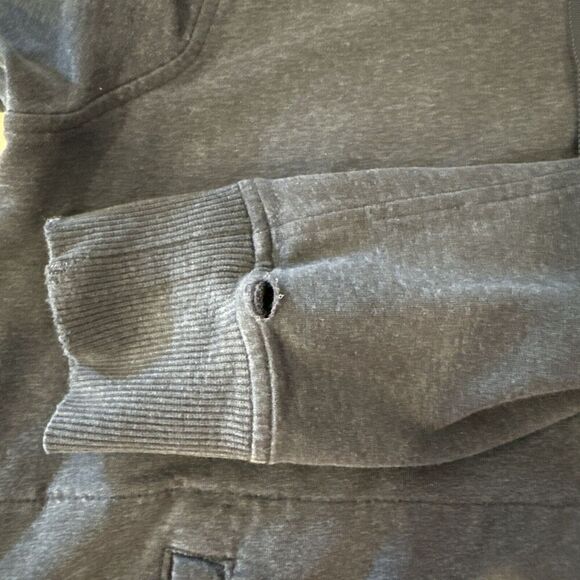 Lululemon Womens Hoodie Hooded Sweatshirt Pullover Size‎ 8 Navy Blue *Small Hole - Picture 8 of 8